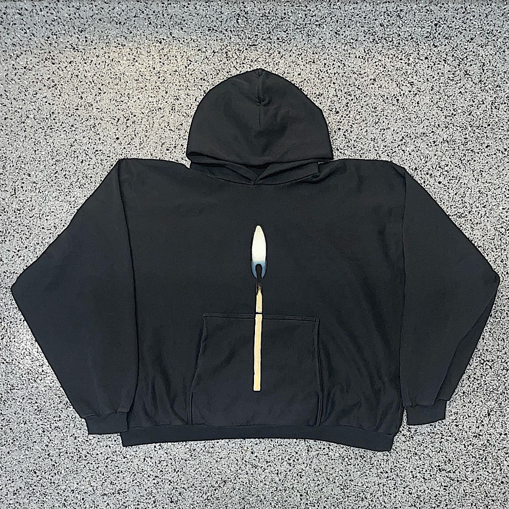 Kanye West Donda 2 YZY x GAP x Balenciaga Black Match Hoodie Real Album Merch